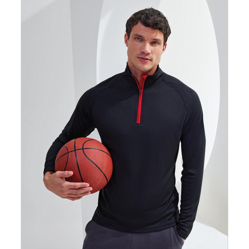 TriDri® long sleeve performance ¼ zip Thumbnail